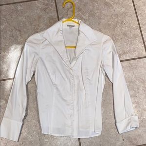 Talbots white button up